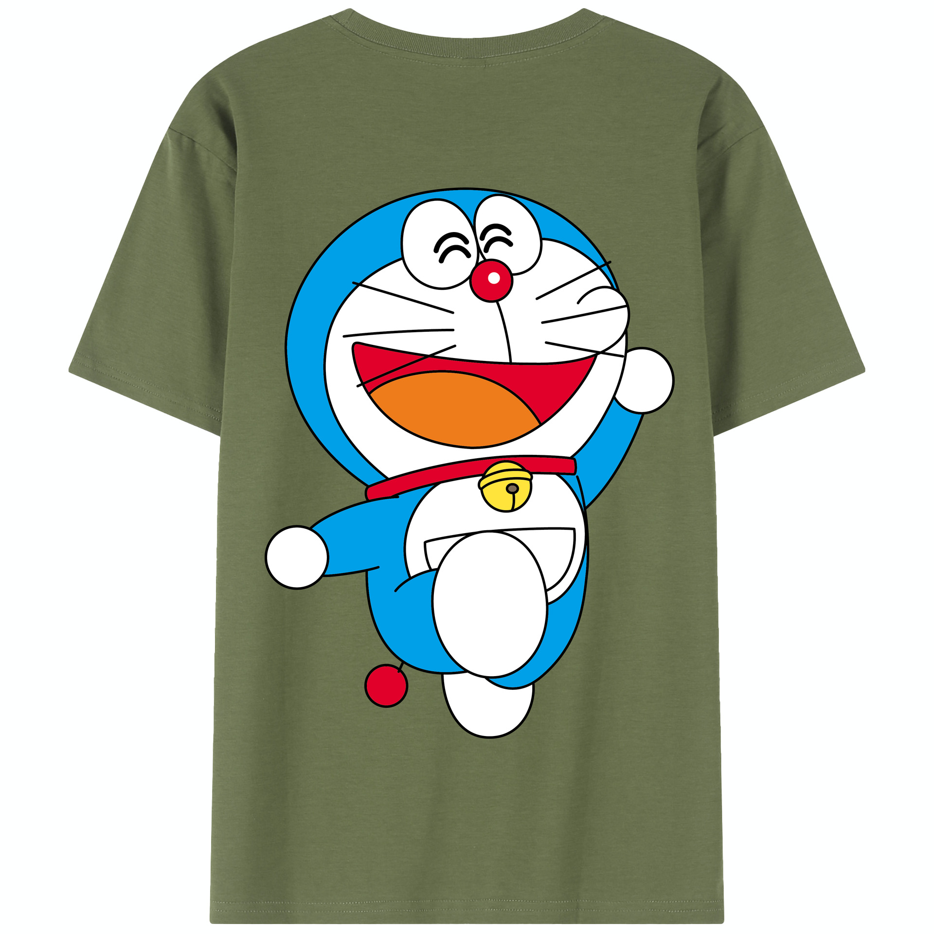 （画像用） ドラえもん Doraemon 綿100％半袖Tシャツ（背面プリント）